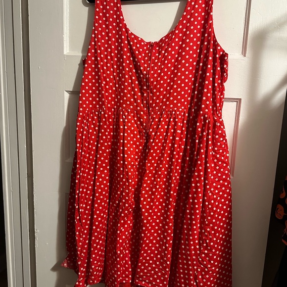 Disney Minnie Mouse Her Universe Red Polka Dot Strawberry Dress 3x - Picture 14 of 15